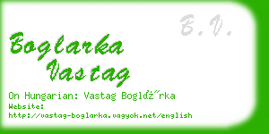 boglarka vastag business card